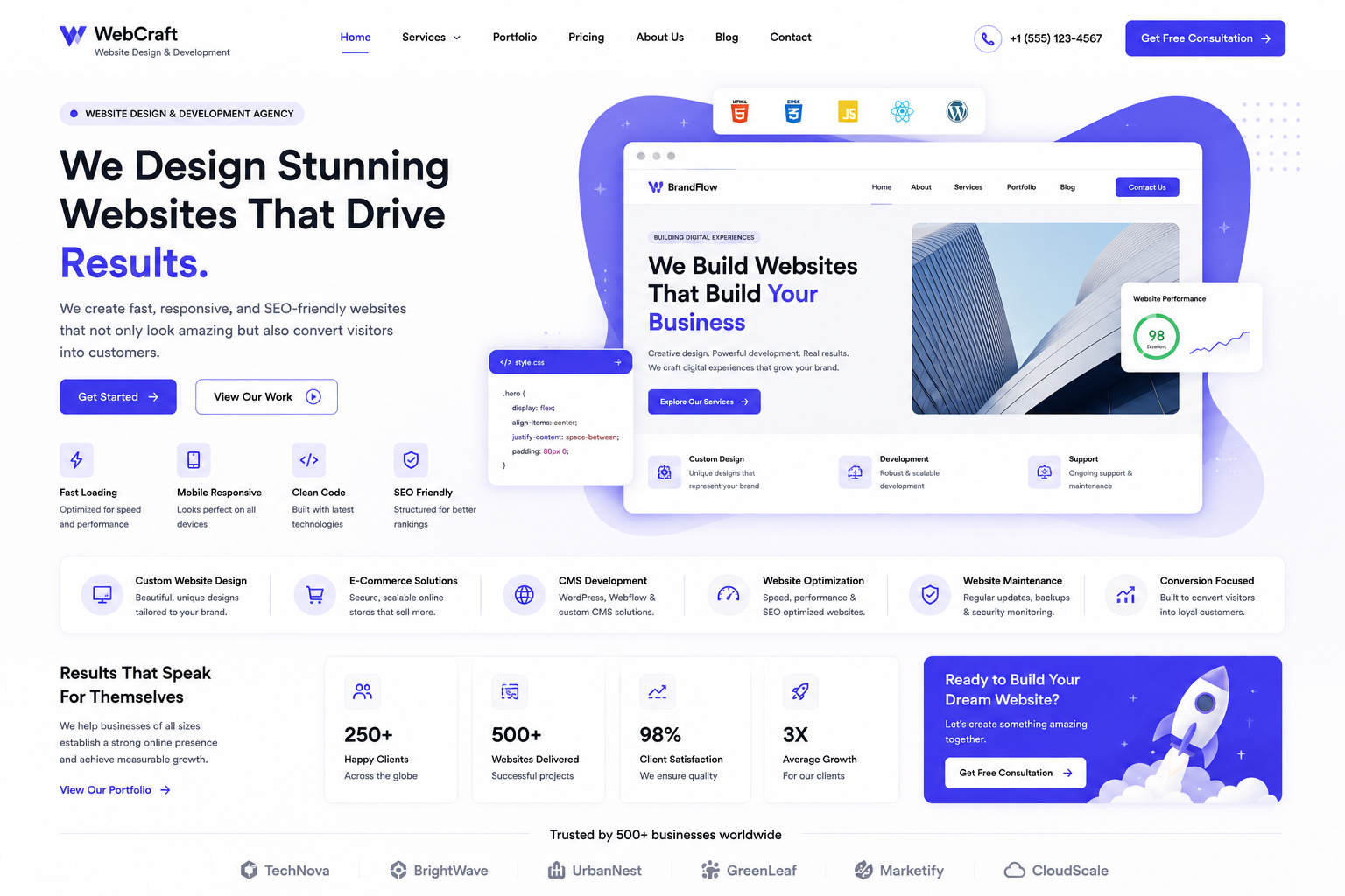 Website Design and Development